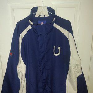 Men's Official Indiana Colts Wind Breaker / Jacket XXL - Like NEW